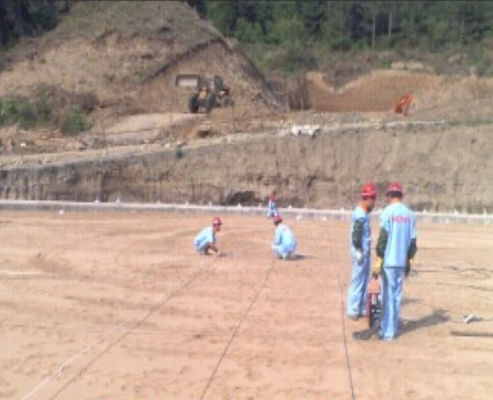 MMO Ribbon cathodic protection anode of the outer bottom plate of the storage tank