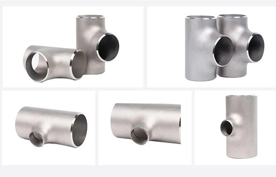 factory welding titanium pipe BW Titanium Reducing Tee Fitting